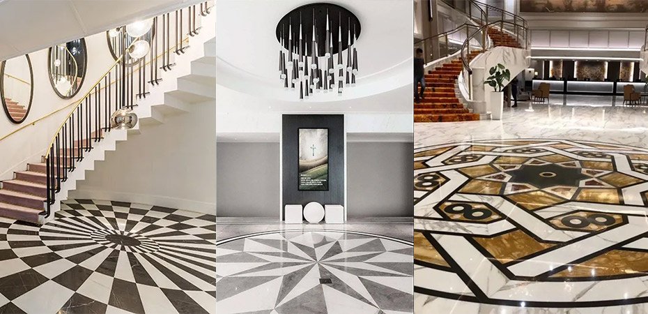 Marble Flooring Radioactive splicing
