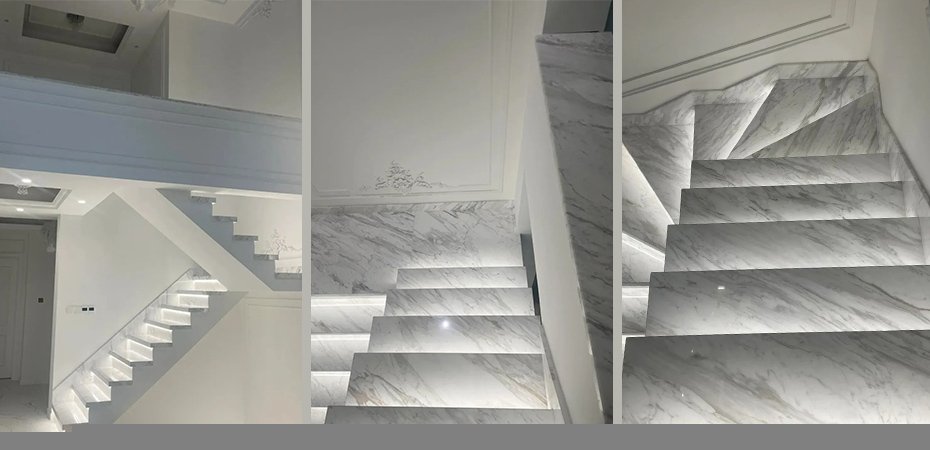 Volakas amarble stairs