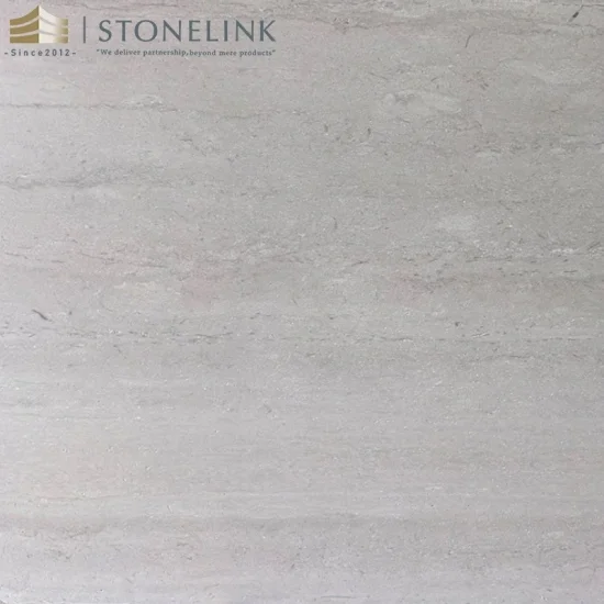 China white travertine slab