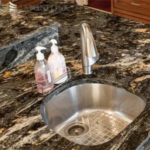 Cosmic Black granite kitchen countertops