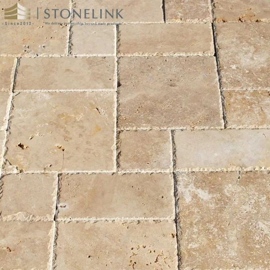 Cross cut Italian classic travertine tile