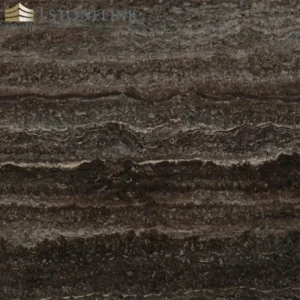 Dark Silver black travertine slab