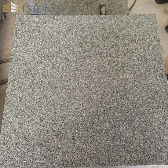 G612 grey granite bush-hammered lychee paving stone