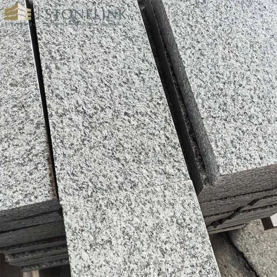 G623 grey granite stone tile flamed for outdoor decoration