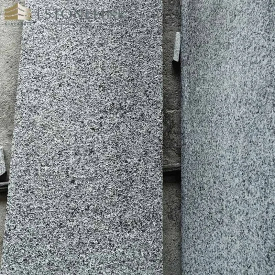 G654 Sesame Gray granite flamed wall cladding panel 30mm tile