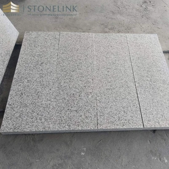 G655 grey granite cut to size flamed stone tile for exterior wall