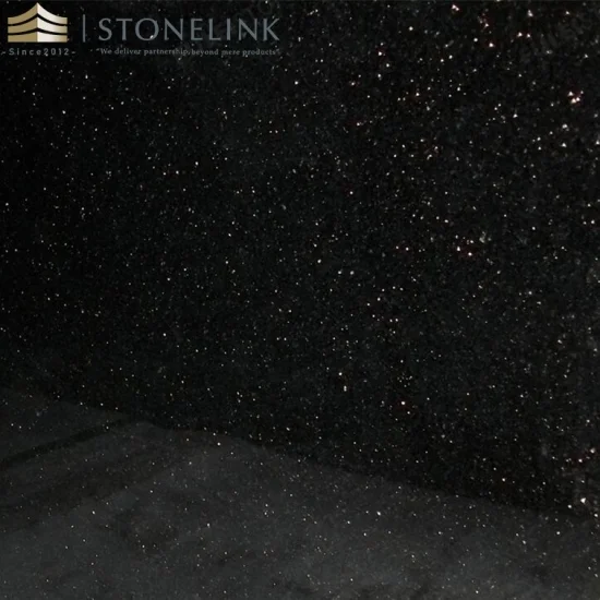 Galaxy black granite slab