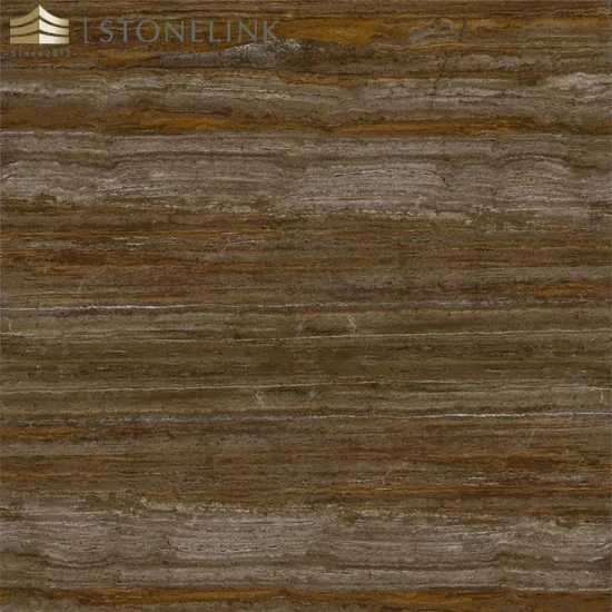 Iran chocolate silver travertine slab