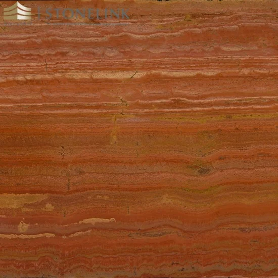 Iran red travertine slab