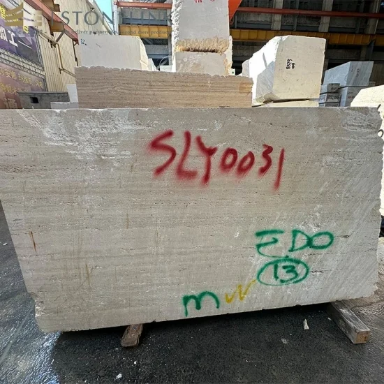 Italian Travertino Classico travertine block