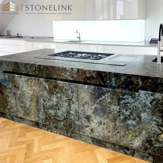 Labradorite lemurian blue granite countertop