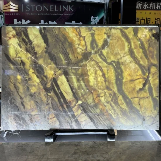 Picasso backlit onyx slab