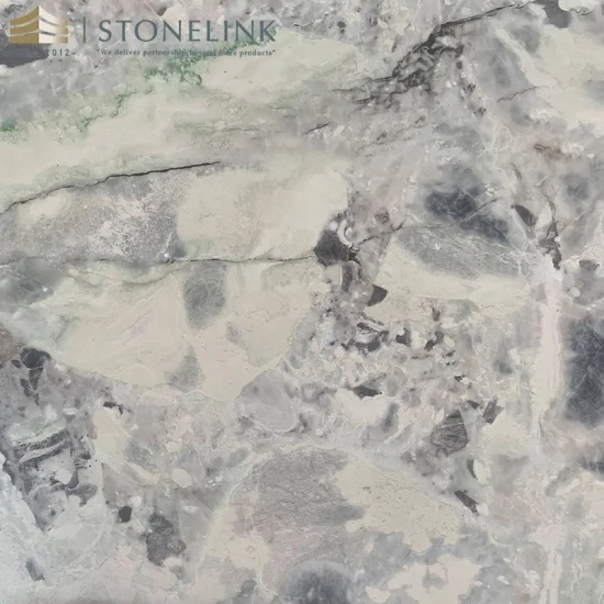 Picasso light green onyx slab