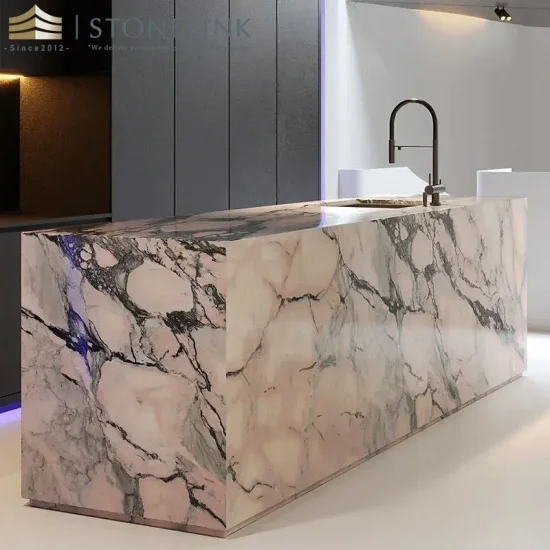 Rosa aurora Portugal pink marble countertop