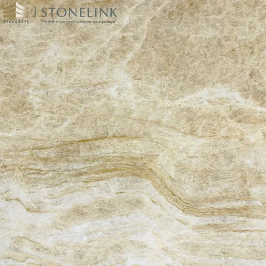 Taj mahal beige quartzite slab
