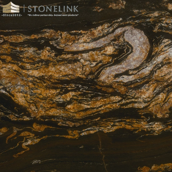 Gold Silk Granite slab