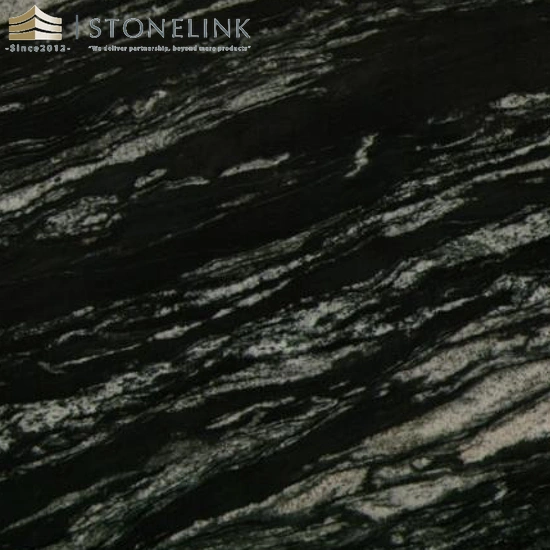 Cosmic Black Granite slab