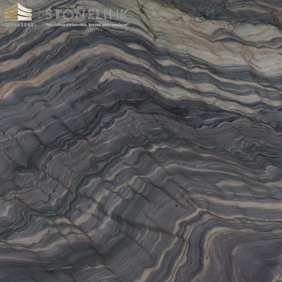 Blue Explosion Quarzite slab